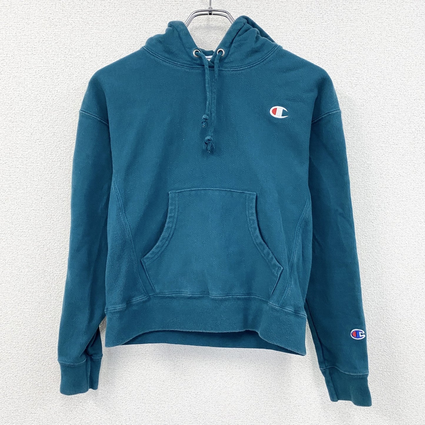 Champion　チャンピオン　リバースウィーブ　スウェットパーカー/フーディー　エメラルドグリーン　XSサイズ
