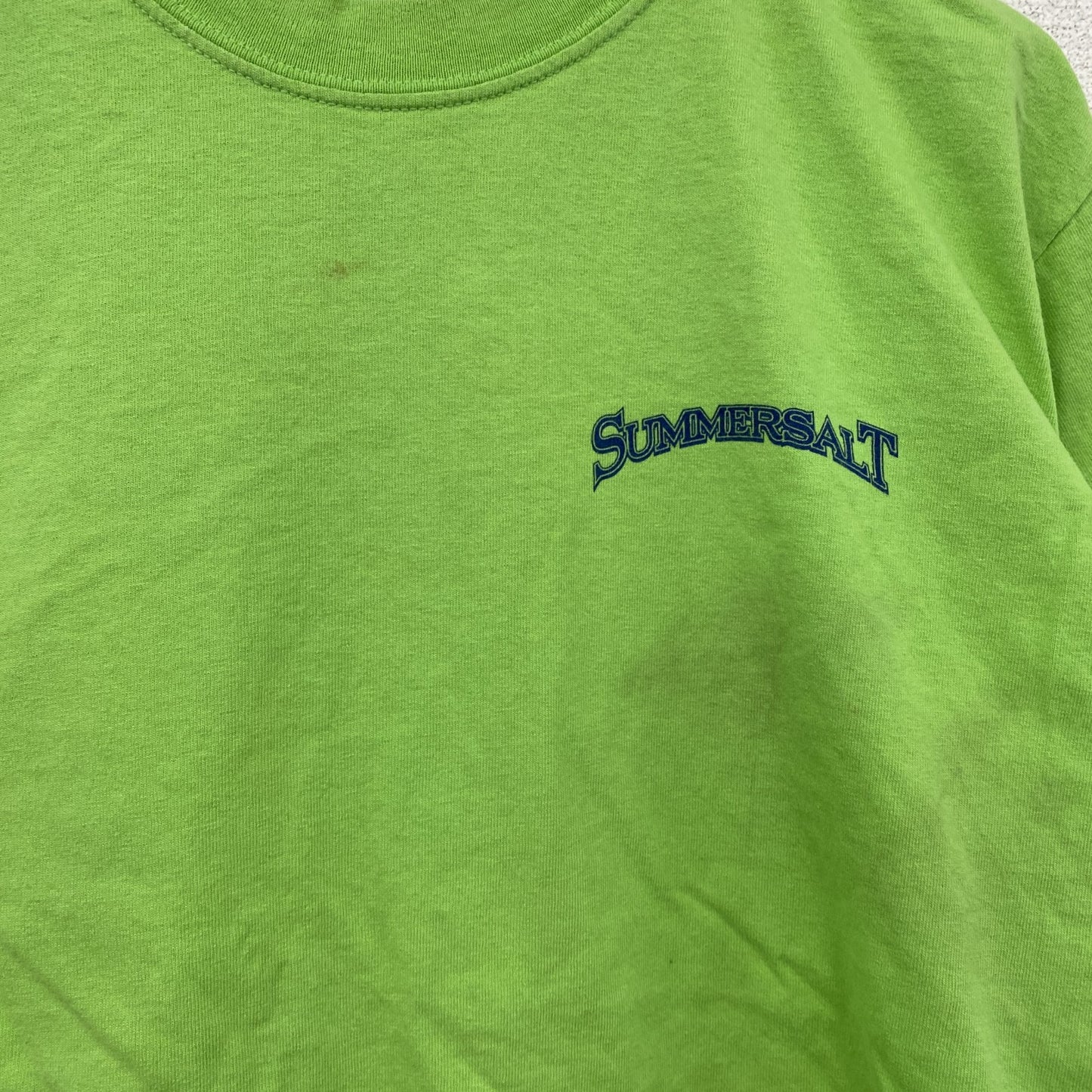 GILDAN　ギルダン　半袖プリントTシャツ　胸ポケット　黄緑　ライトグリーン　Mサイズ