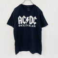 AC/DC　半袖音楽プリントTシャツ　ラウドロック　黒　ブラック　Mサイズ