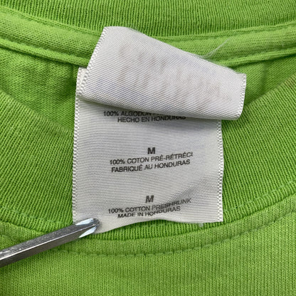 GILDAN　ギルダン　半袖プリントTシャツ　胸ポケット　黄緑　ライトグリーン　Mサイズ
