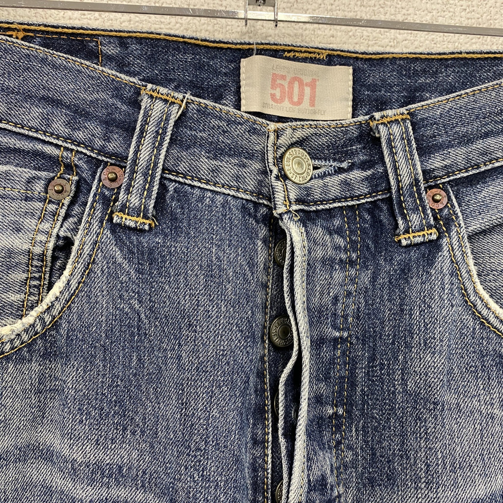 Levi’s　リーバイス　501　デニムパンツ/ジーンズ　縦落ち　鬼ヒゲ　ボタンフライ　インディゴ　W31サイズ