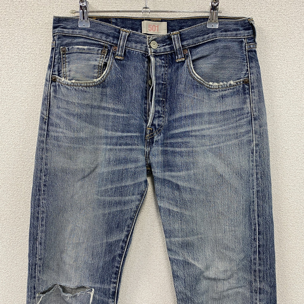 Levi’s　リーバイス　501　デニムパンツ/ジーンズ　縦落ち　鬼ヒゲ　ボタンフライ　インディゴ　W31サイズ