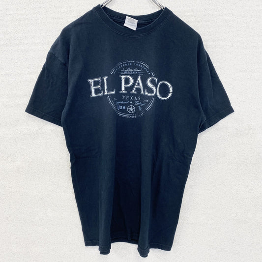 古着 used　GILDAN ギルダン　半袖プリントTシャツ　EL PASO エル・パソ　黒　ブラック　Mサイズ