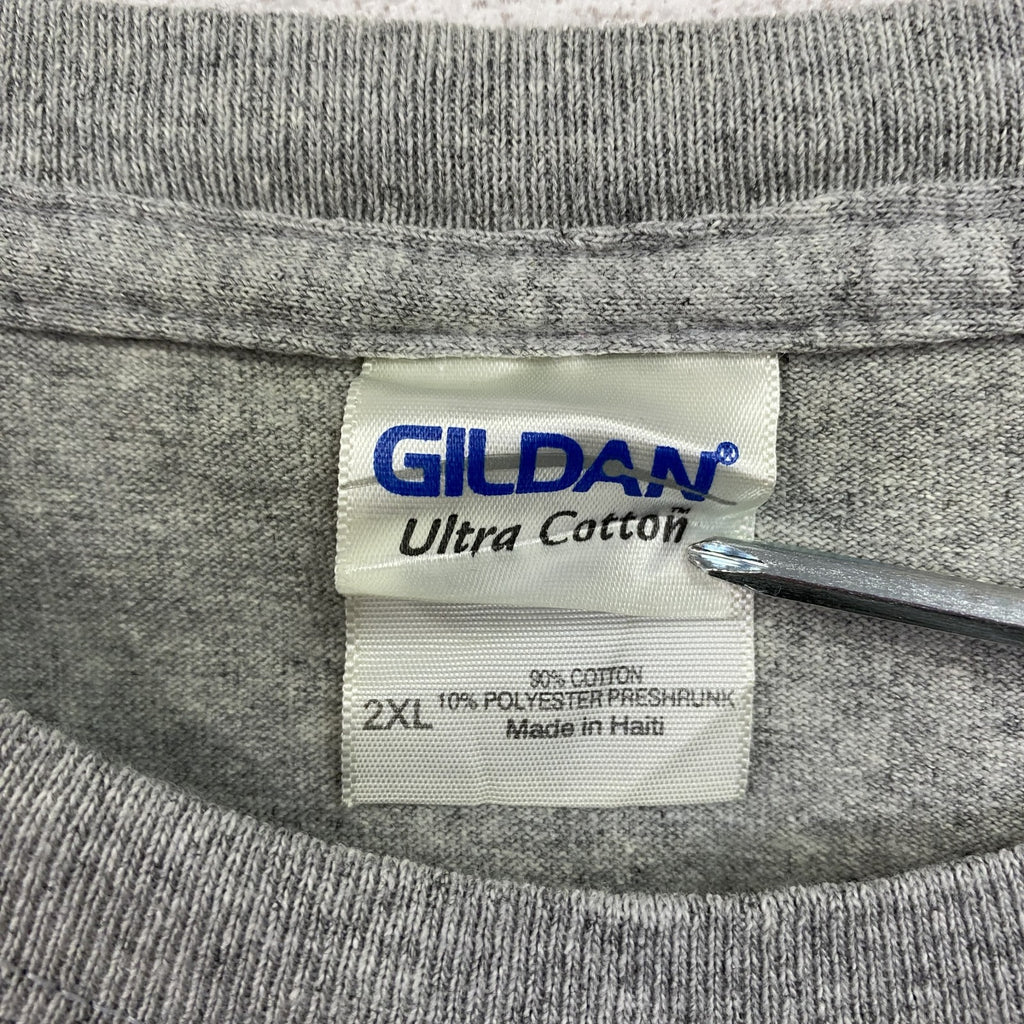 GILDAN　ギルダン　S.O.B　半袖プリントTシャツ　バンドT　グレー　2XLサイズ