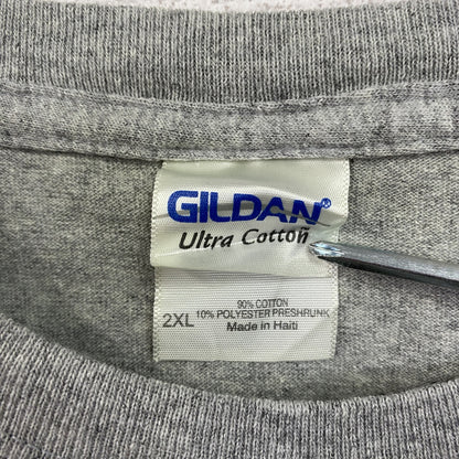 GILDAN　ギルダン　S.O.B　半袖プリントTシャツ　バンドT　グレー　2XLサイズ