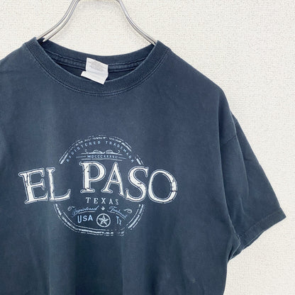 古着 used　GILDAN ギルダン　半袖プリントTシャツ　EL PASO エル・パソ　黒　ブラック　Mサイズ