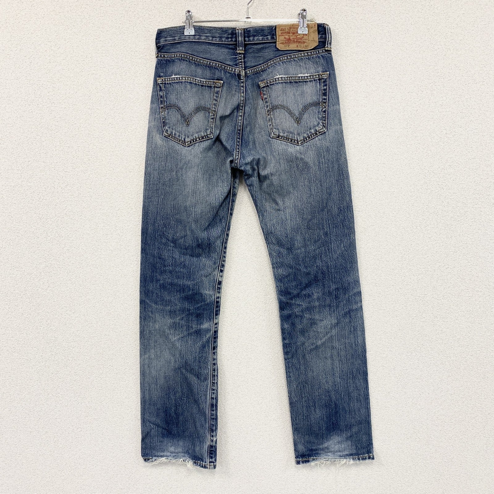 Levi’s　リーバイス　501　デニムパンツ/ジーンズ　縦落ち　鬼ヒゲ　ボタンフライ　インディゴ　W31サイズ
