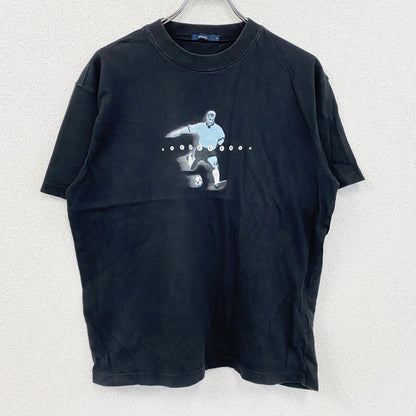bossini　半袖プリントTシャツ　黒　ブラック　Lサイズ