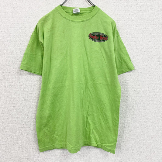 GILDAN　ギルダン　半袖プリントTシャツ　黄緑　ライトグリーン　Mサイズ　古着