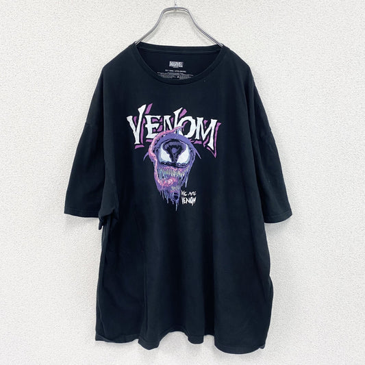 MARVEL　マーベル　半袖プリントTシャツ　キャラクターT　VENOM　ヴェノム　黒　ブラック　3XLサイズ