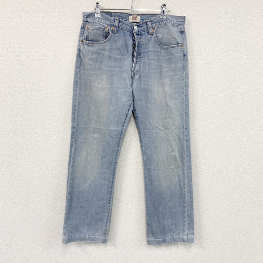 Levi’s　リーバイス　501　デニムパンツ/ジーンズ　ボタンフライ　縦落ち　インディゴ　W33サイズ