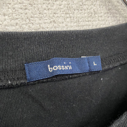 bossini　半袖プリントTシャツ　黒　ブラック　Lサイズ
