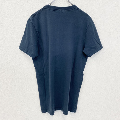 古着 used　HOLLISTER ホリスター　90s　半袖プリントTシャツ　クルーネック　シンプルデザイン　ネイビー　Mサイズ