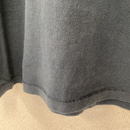 古着 used　HOLLISTER ホリスター　90s　半袖プリントTシャツ　クルーネック　シンプルデザイン　ネイビー　Mサイズ