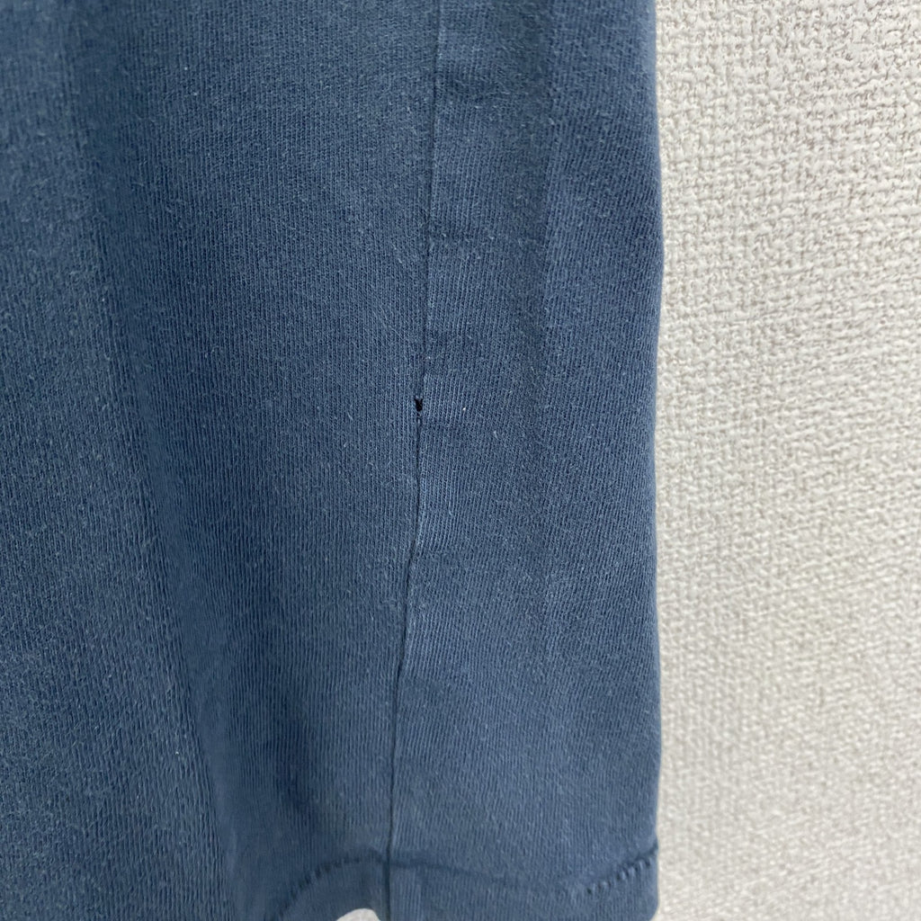 古着 used　HOLLISTER ホリスター　90s　半袖プリントTシャツ　クルーネック　シンプルデザイン　ネイビー　Mサイズ