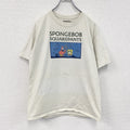 nickeldeon　スポンジボブ　半袖キャラクタープリントTシャツ　カートゥーン　白　ホワイト　Mサイズ