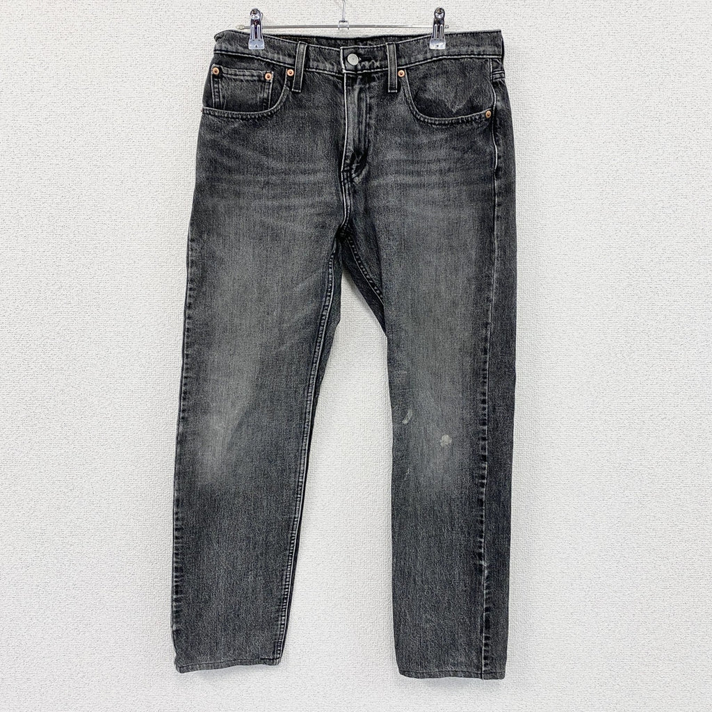 Levi’s　リーバイス　502　ブラックデニムパンツ/ジーンズ　ジップフライ　縦落ち　黒　ブラック　W32サイズ