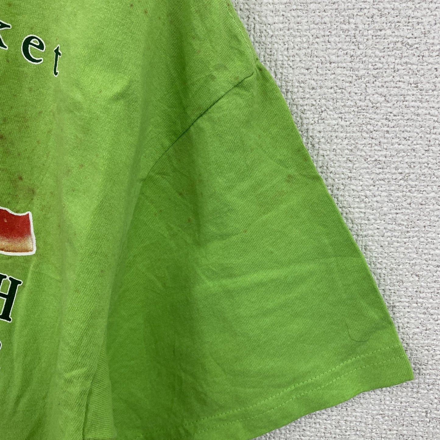 GILDAN　ギルダン　半袖プリントTシャツ　黄緑　ライトグリーン　Mサイズ　古着