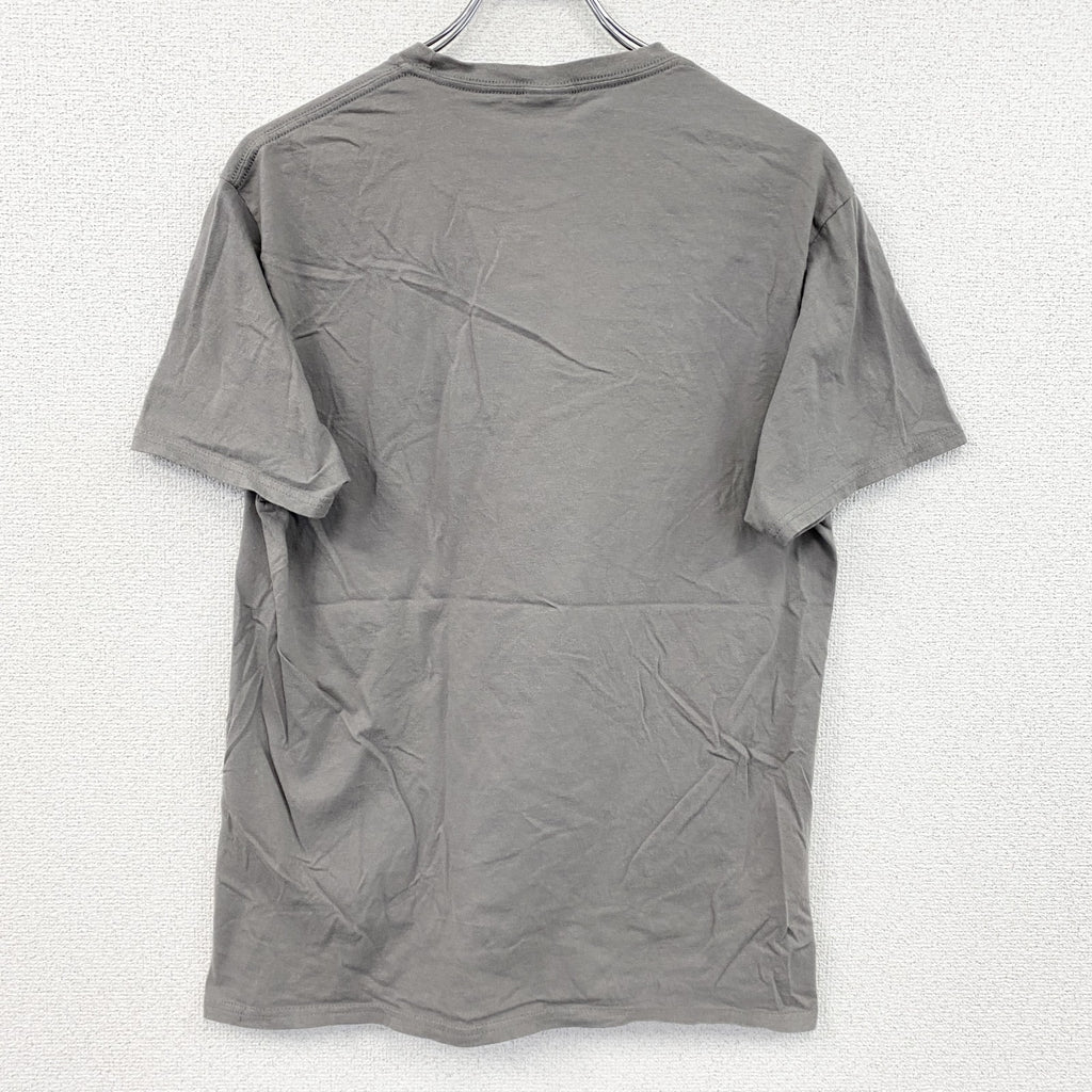 PORT&COMPANY　半袖プリントTシャツ　ブロックプリント　英字プリント　ソフトボール　灰色　グレー　Mサイズ