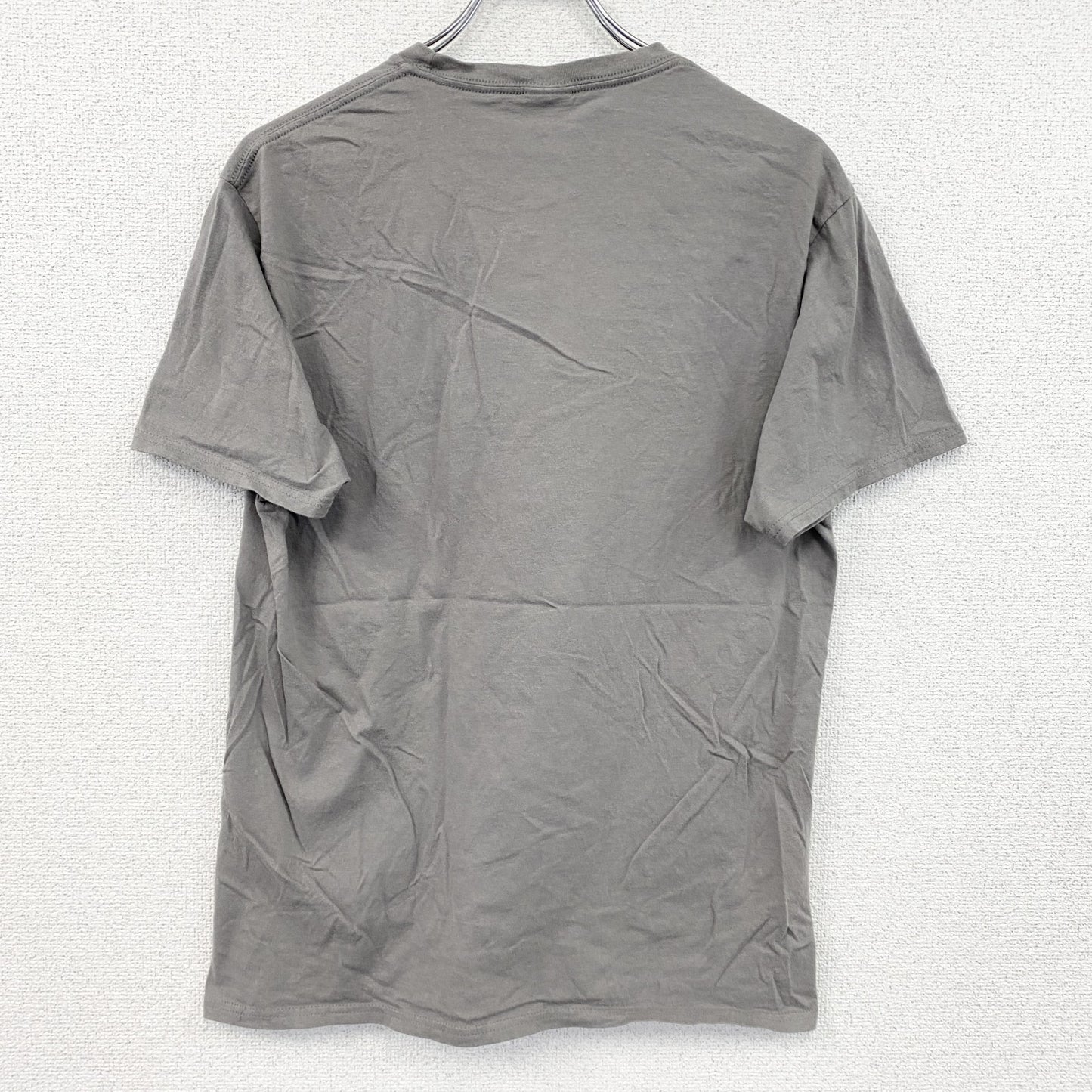 PORT&COMPANY　半袖プリントTシャツ　ブロックプリント　英字プリント　ソフトボール　灰色　グレー　Mサイズ