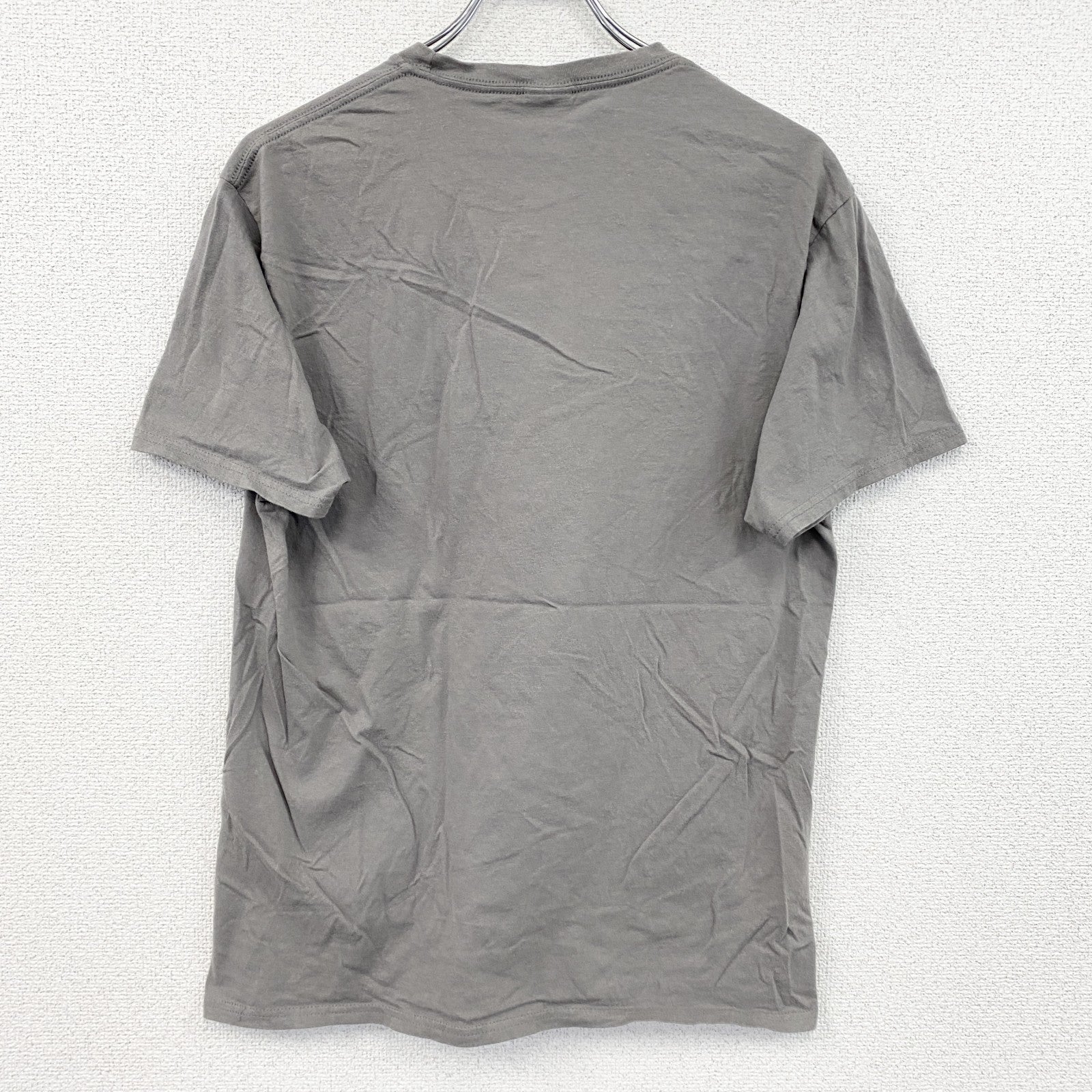 PORT&COMPANY　半袖プリントTシャツ　ブロックプリント　英字プリント　ソフトボール　灰色　グレー　Mサイズ