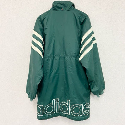 adidas　アディダス　ナイロンジャケット　ベンチコート　緑　グリーン　Sサイズ