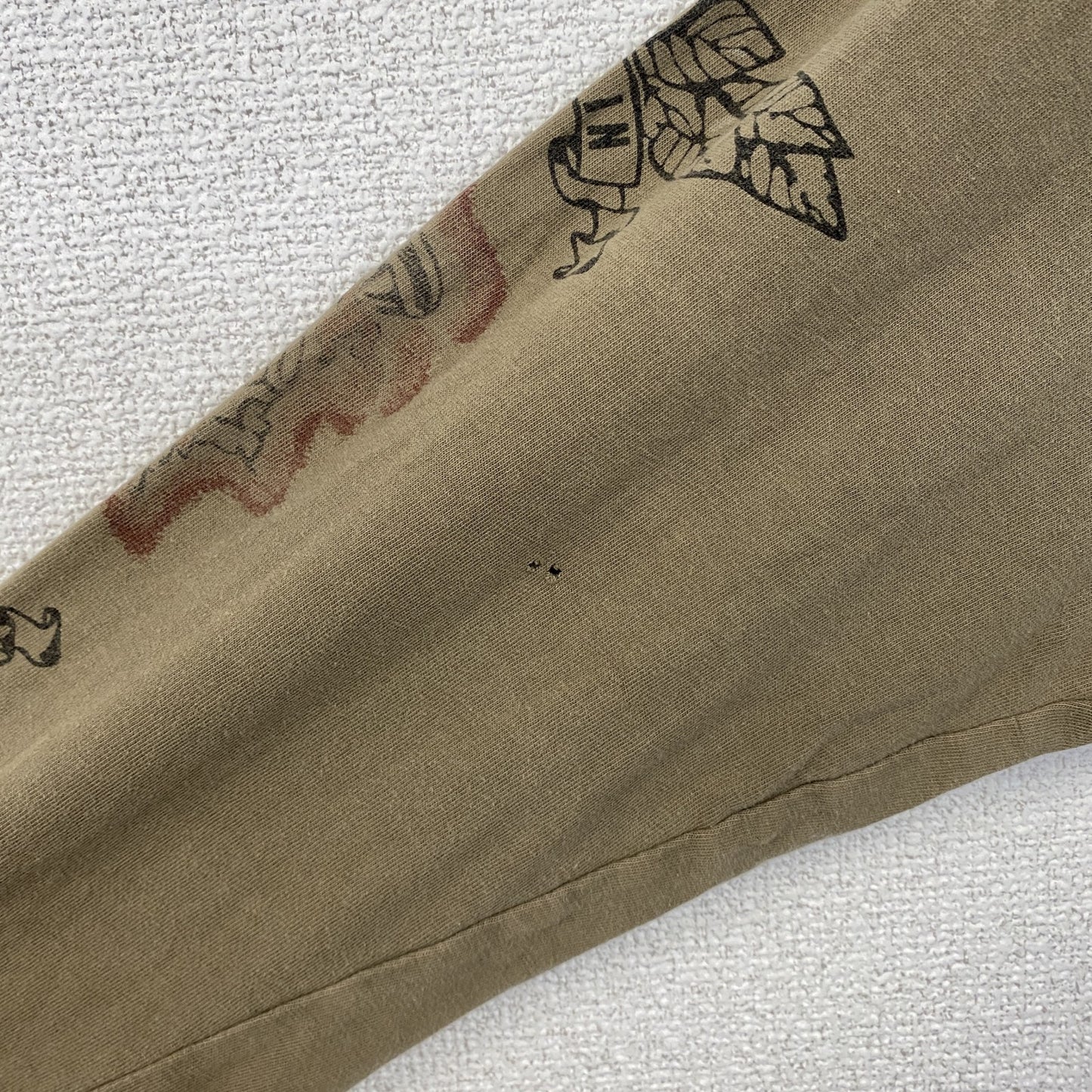 古着 used　長袖総柄プリントTシャツ　ロングスリーブTシャツ　デザインプリント　個性的　Lサイズ