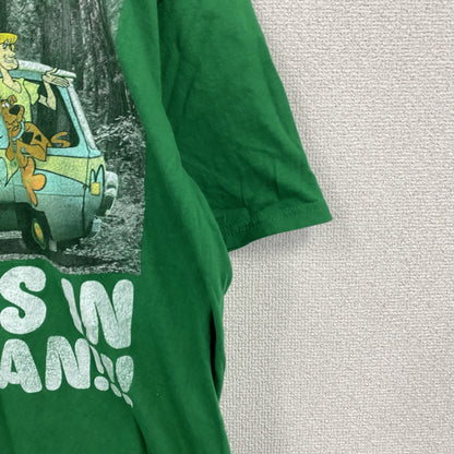 SCOOBY-DOO　スクービードゥー　半袖プリントTシャツ　キャラクター　緑　グリーン　Lサイズ