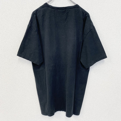 古着 used　COMFORTWASH　半袖プリントTシャツ　VB　SOCCER　サッカー　シンプルデザイン　黒　Lサイズ