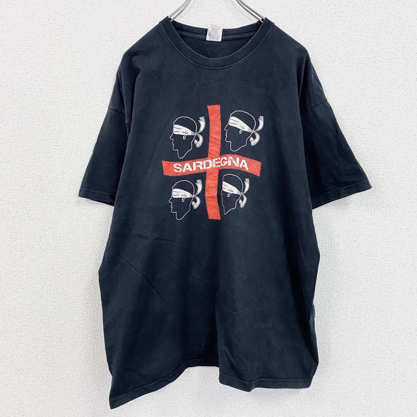 FRUIT OF THE LOOM　フルーツオブザルーム　半袖プリントTシャツ　黒　ブラック　XLサイズ