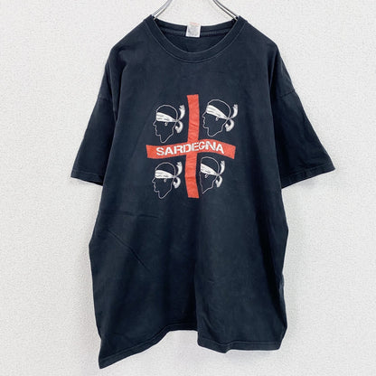 FRUIT OF THE LOOM　フルーツオブザルーム　半袖プリントTシャツ　黒　ブラック　XLサイズ