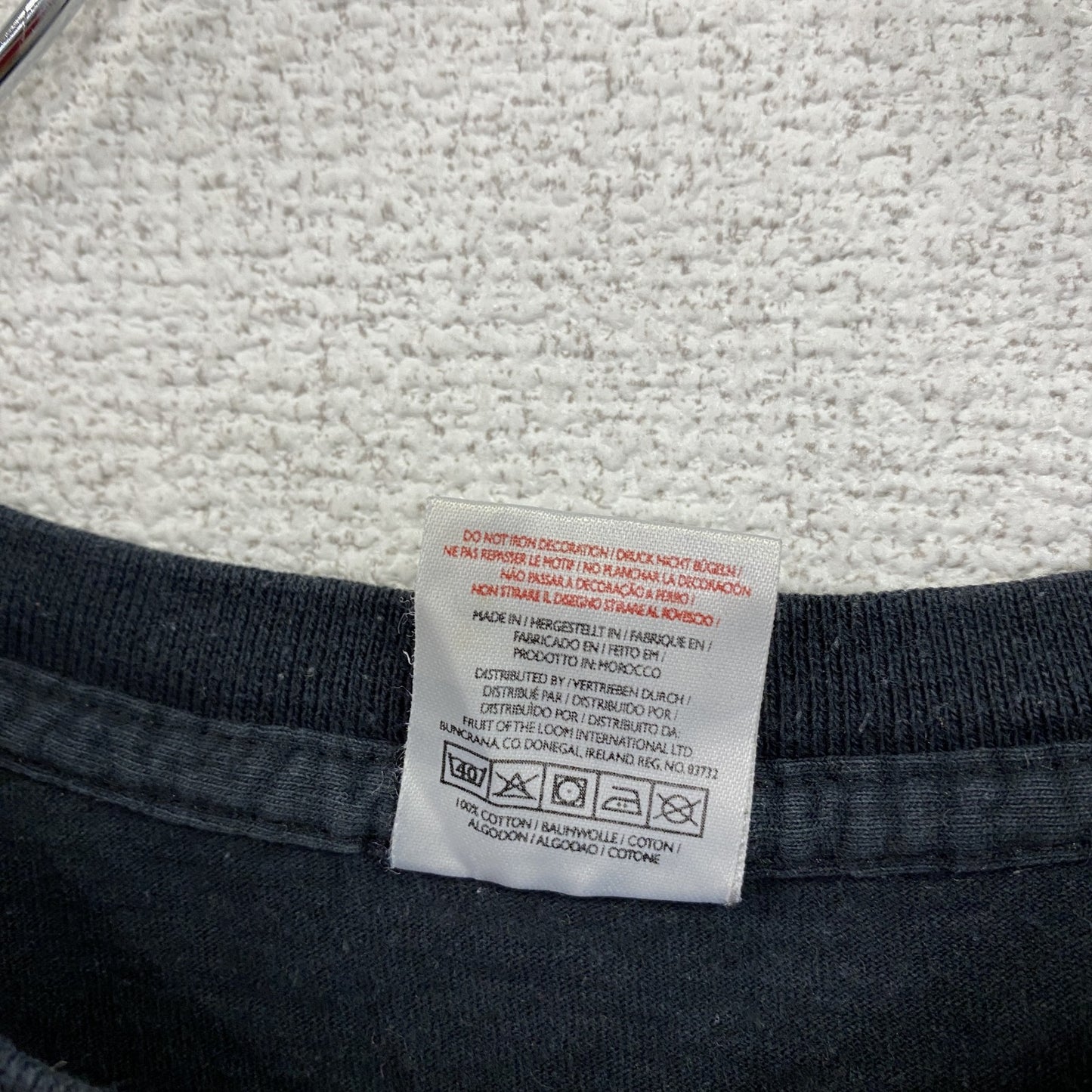 FRUIT OF THE LOOM　フルーツオブザルーム　半袖プリントTシャツ　黒　ブラック　XLサイズ