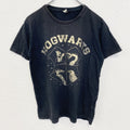古着 used　Harry Potter ハリーポッター　半袖プリントTシャツ　HOGWARTS ホグワーツ　黒　ブラック