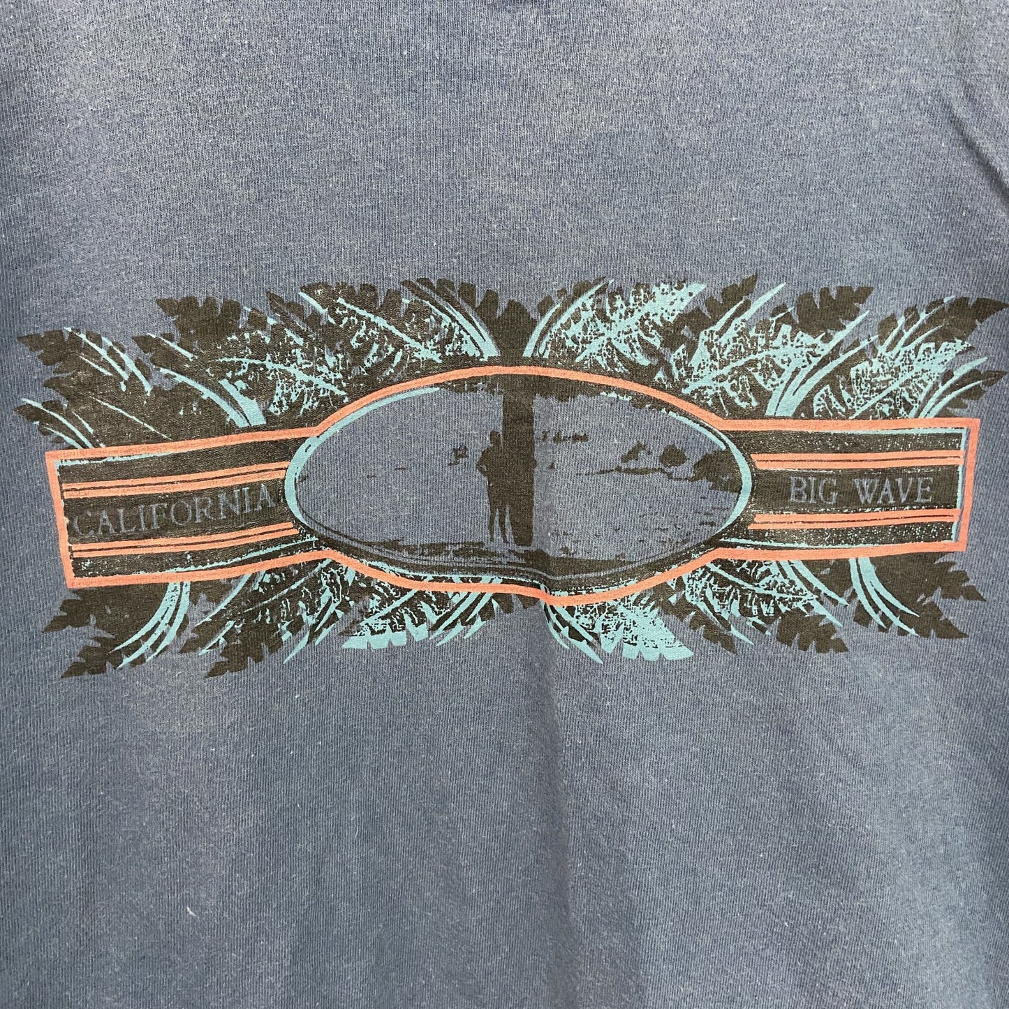 TULTEX　タルテックス　半袖プリントTシャツ　紺　ネイビー　Lサイズ
