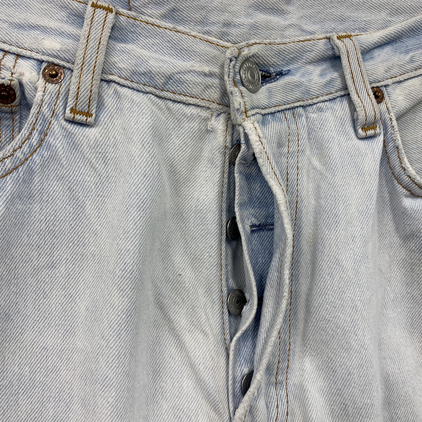 90s　Levi’s　リーバイス　501　デニムパンツ/ジーンズ　ボタンフライ　フェード　ヴィンテージ　インディゴ　W30サイズ