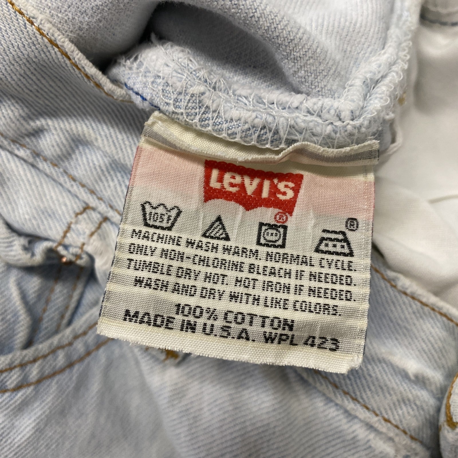 90s　Levi’s　リーバイス　501　デニムパンツ/ジーンズ　ボタンフライ　フェード　ヴィンテージ　インディゴ　W30サイズ