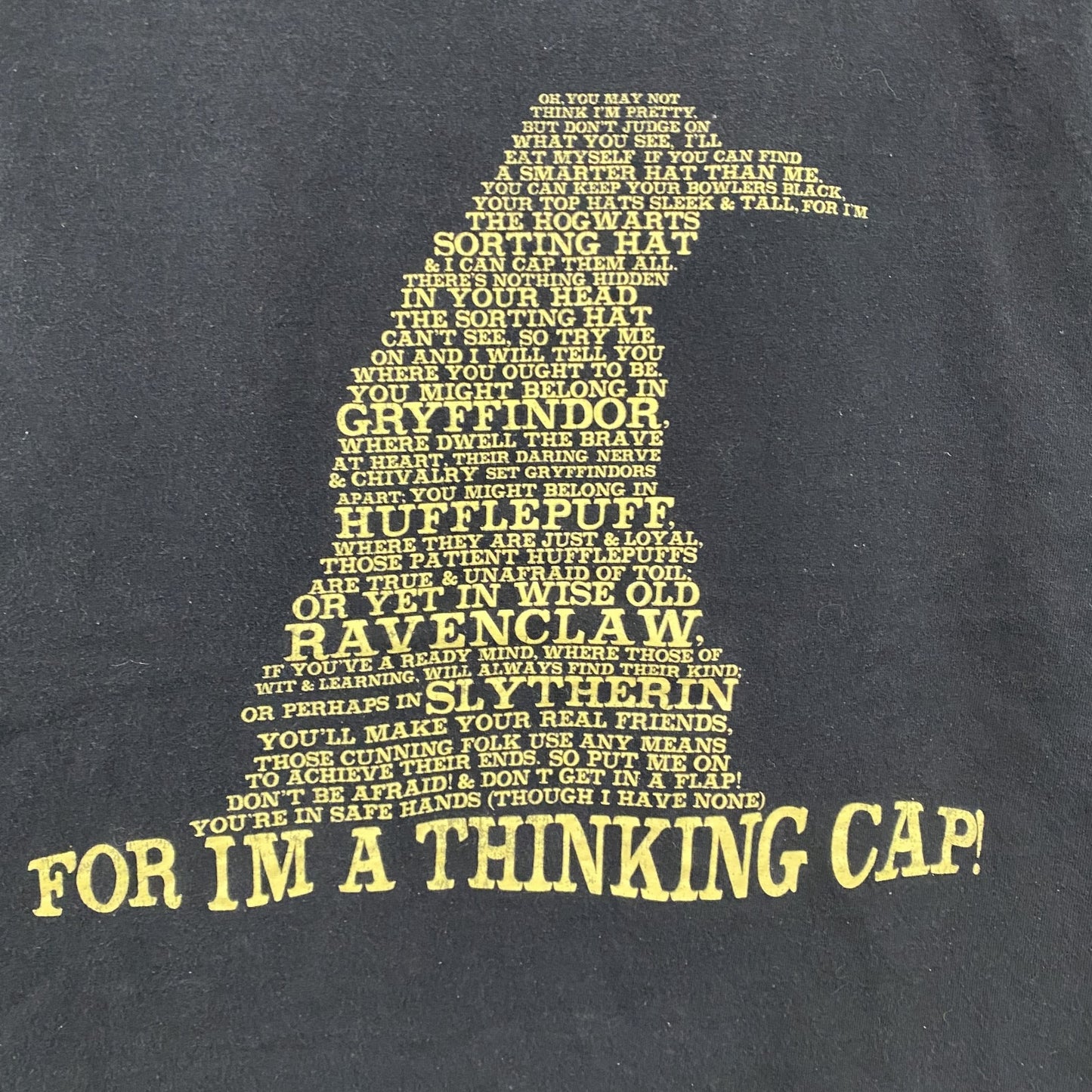 Harry Potter　ハリーポッター　半袖プリントTシャツ　黒　ブラック　Sサイズ