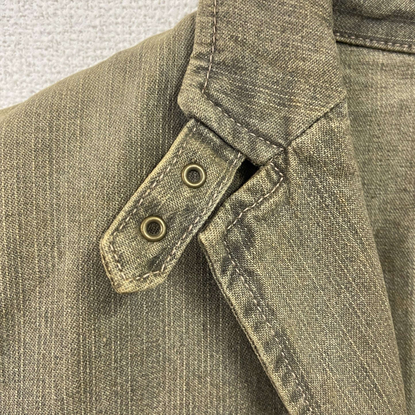 COMME CA ISM　コムサイズム　デニムジャケット　カーキ　Mサイズ
