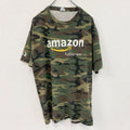 PORT&COMPANY　Amazon　CLT2　半袖プリントTシャツ　企業T　アドバタイジング　迷彩柄　Lサイズ