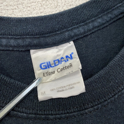 GILDAN　ギルダン　半袖プリントTシャツ　黒　ブラック　Mサイズ
