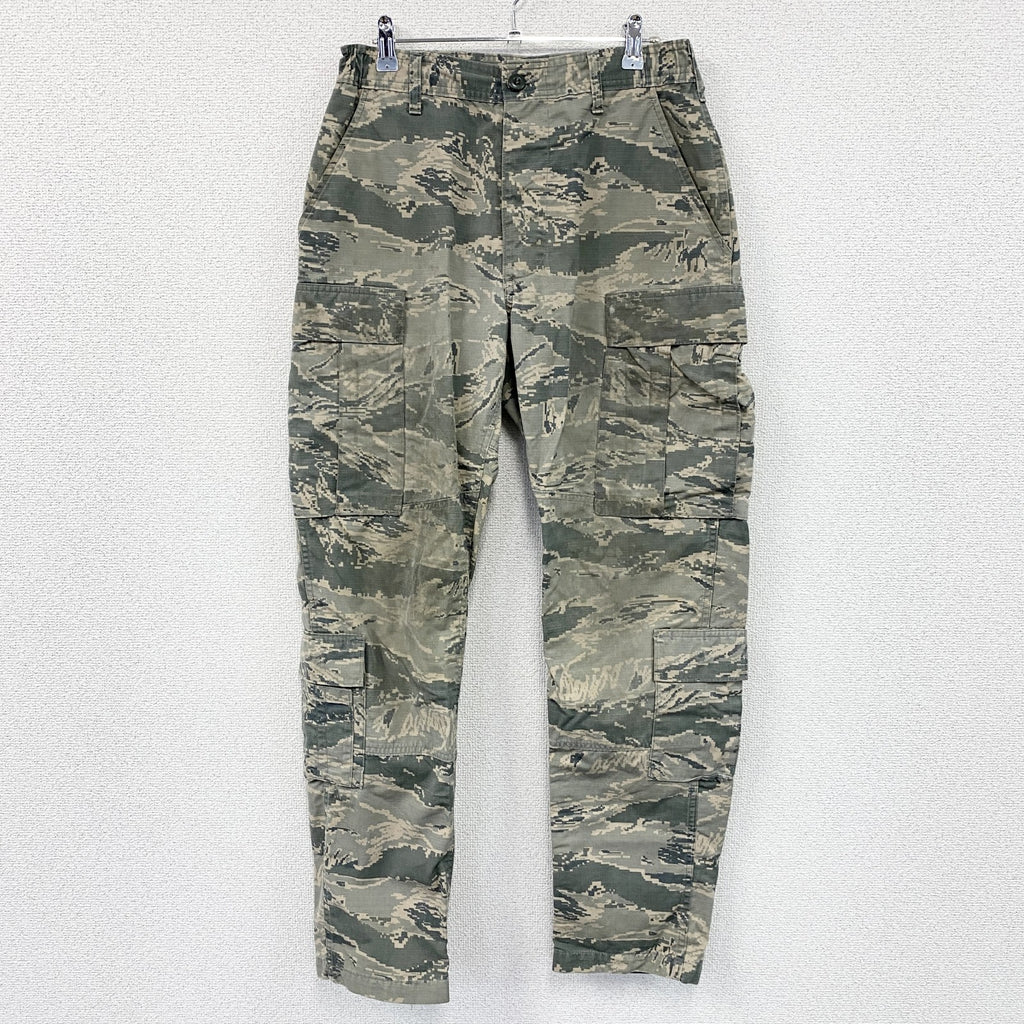U.S.AIR FORCE　米空軍　ABU　カーゴパンツ　ミリタリーパンツ　8つポケット　デジタルカモ　迷彩　カーキ　30Rサイズ