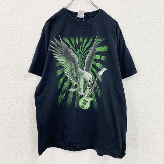 JERZEES　ジャージーズ　半袖プリントTシャツ　紺　ネイビー　XLサイズ