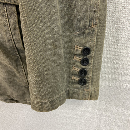 COMME CA ISM　コムサイズム　デニムジャケット　カーキ　Mサイズ