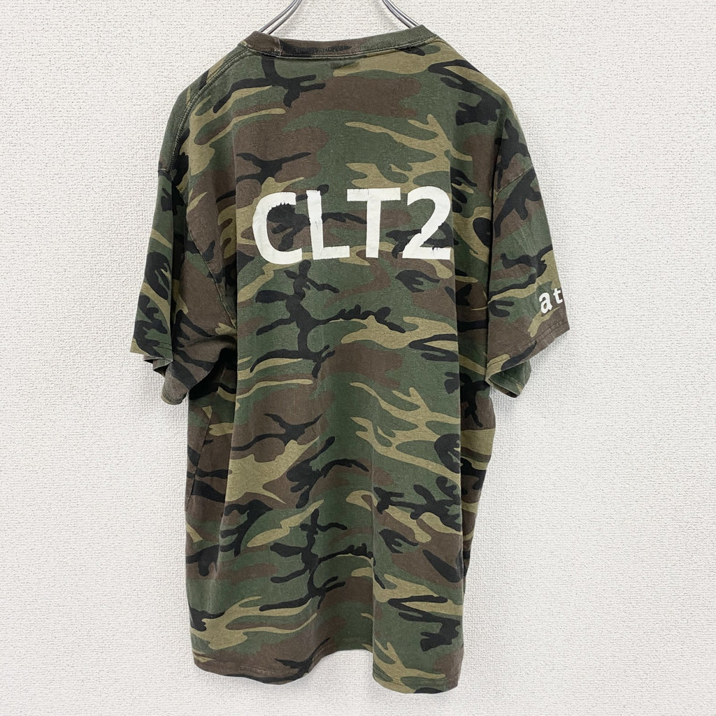 PORT&COMPANY　Amazon　CLT2　半袖プリントTシャツ　企業T　アドバタイジング　迷彩柄　Lサイズ