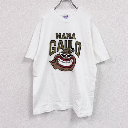 90s　Hanes　ヘインズ　半袖プリントTシャツ　ヴィンテージ　シングルステッチ　白　ホワイト　Lサイズ