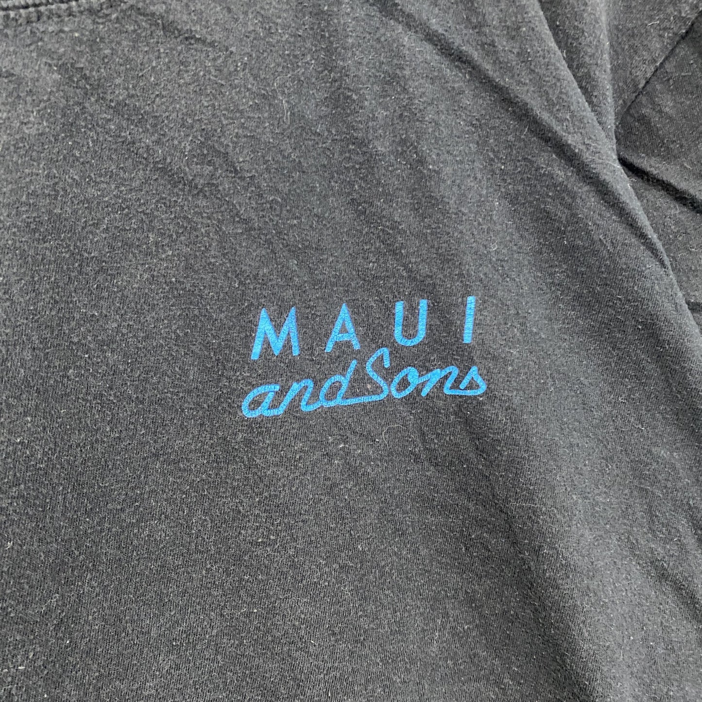 MAUI and Sons 　半袖プリントTシャツ　黒　ブラック　Lサイズ