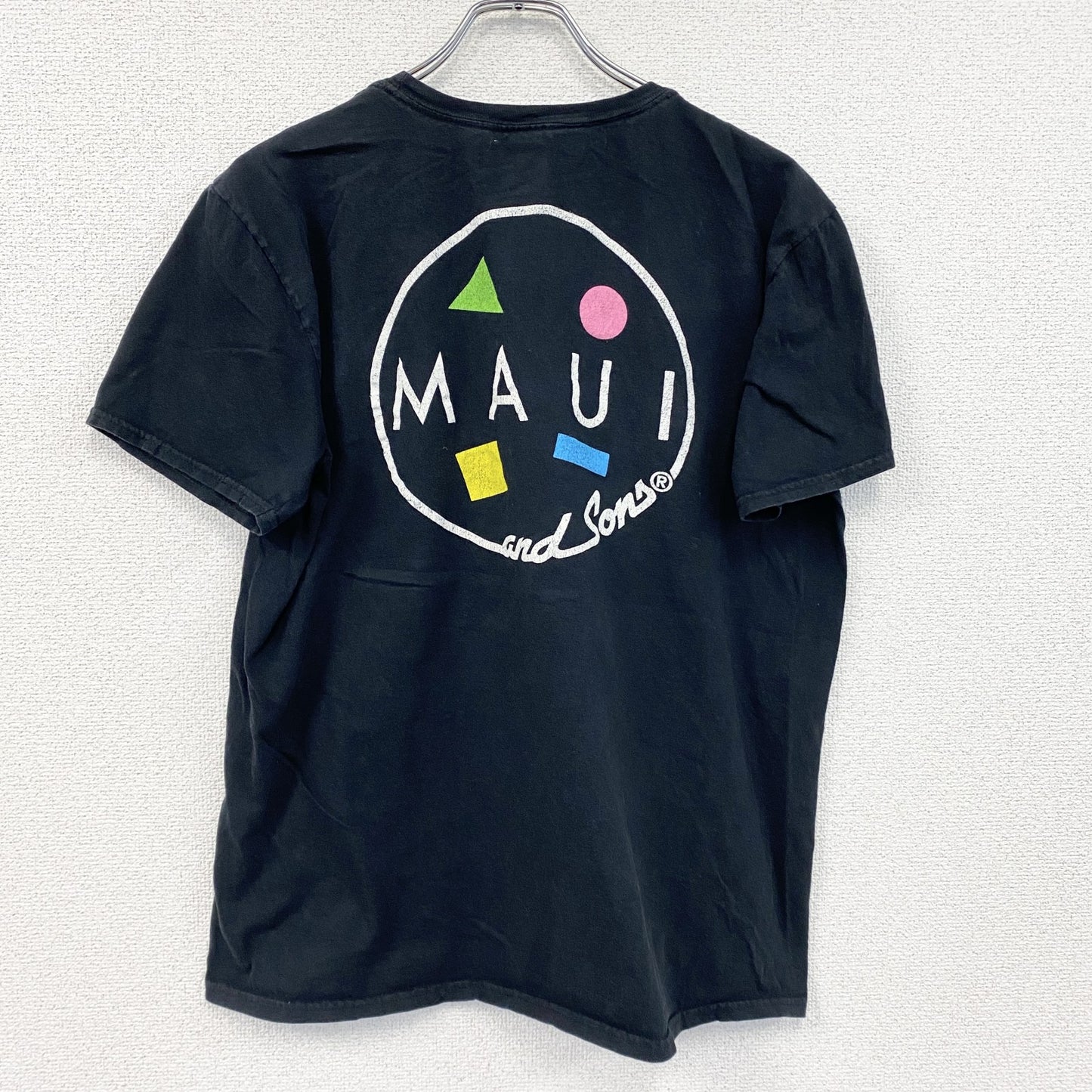 MAUI and Sons 　半袖プリントTシャツ　黒　ブラック　Lサイズ