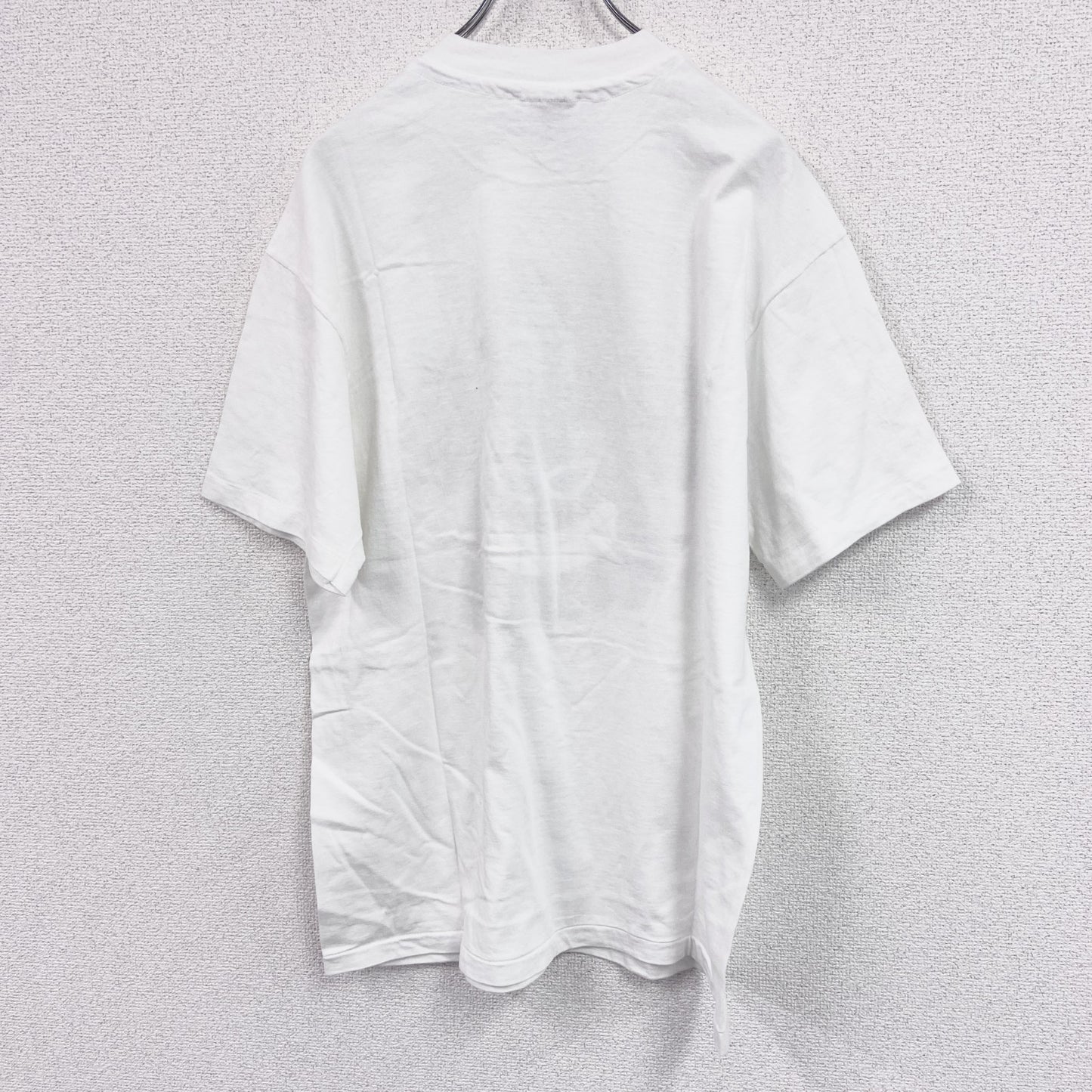 90s　Hanes　ヘインズ　半袖プリントTシャツ　ヴィンテージ　シングルステッチ　白　ホワイト　Lサイズ