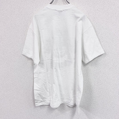 90s　Hanes　ヘインズ　半袖プリントTシャツ　ヴィンテージ　シングルステッチ　白　ホワイト　Lサイズ