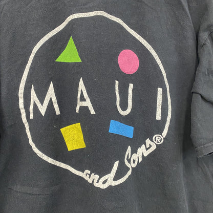 MAUI and Sons 　半袖プリントTシャツ　黒　ブラック　Lサイズ